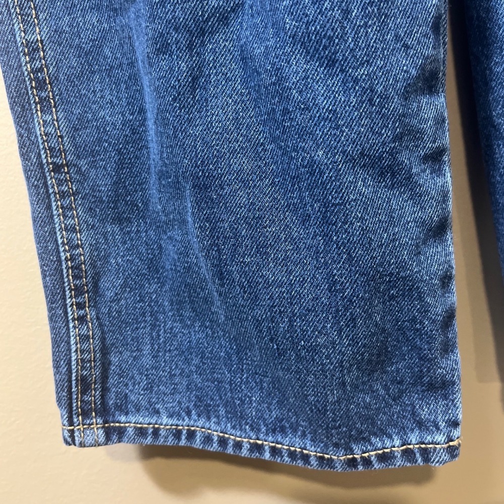 Old Navy Denim Overalls SZ 14 Medium Wash Cotton Dungarees Cottagecore Aesthetic - Picture 7 of 13